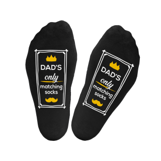 Kojinės su spauda ant padų "Dad's only matching socks"