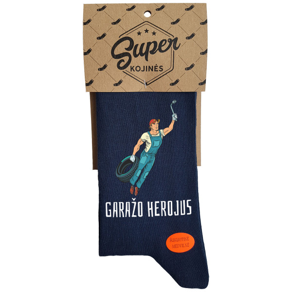 Kojinės "Garažo herojus" Kojinės "Garažo herojus"