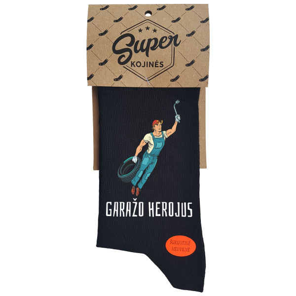 Kojinės "Garažo herojus" Kojinės "Garažo herojus"