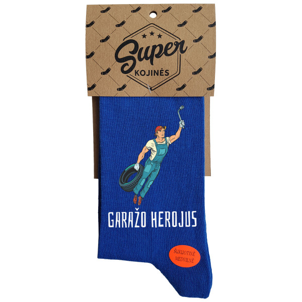 Kojinės "Garažo herojus" Kojinės "Garažo herojus"
