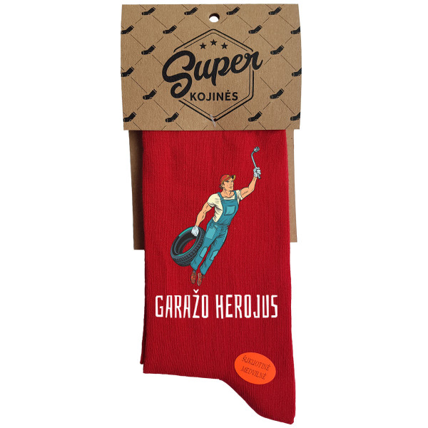 Kojinės "Garažo herojus" Kojinės "Garažo herojus"