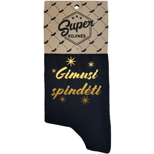 Moteriškos kojinės „Gimusi spindėti“ Moteriškos kojinės „Gimusi spindėti“