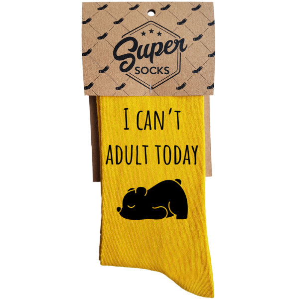 Kojinės "I can't adult today"