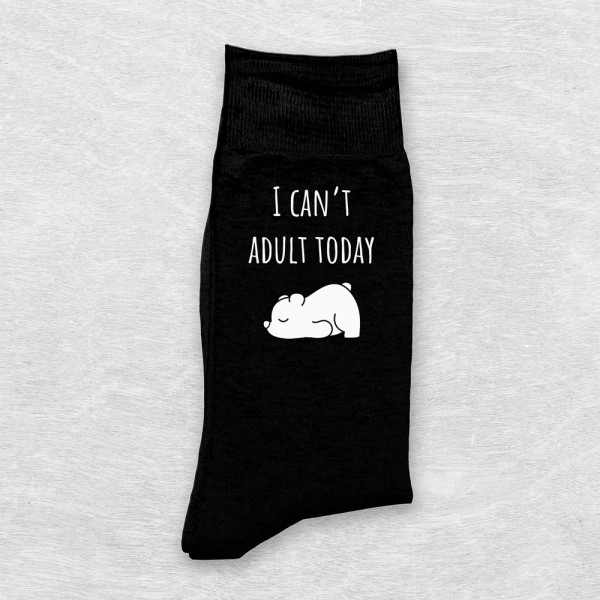 Kojinės "I can't adult today"