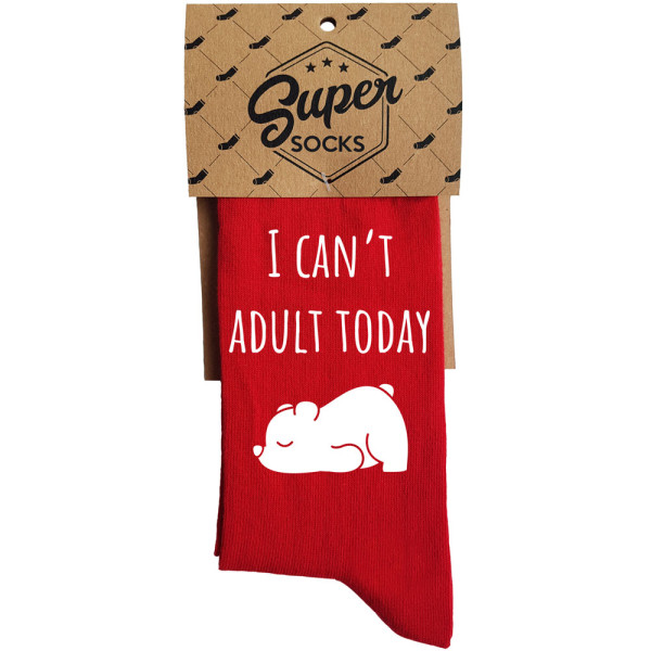 Kojinės "I can't adult today"