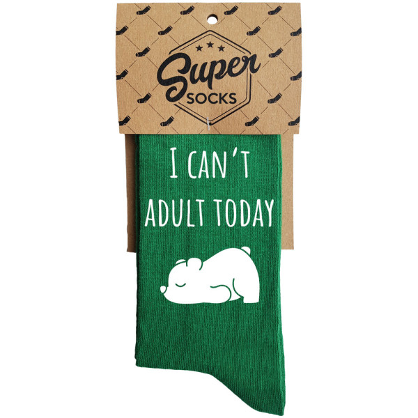 Kojinės "I can't adult today"
