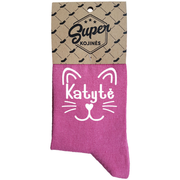 Moteriškos kojinės "Katytė" Moteriškos kojinės "Katytė"