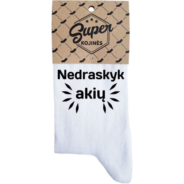 Moteriškos kojinės „Nedraskyk akių“ Moteriškos kojinės „Nedraskyk akių“