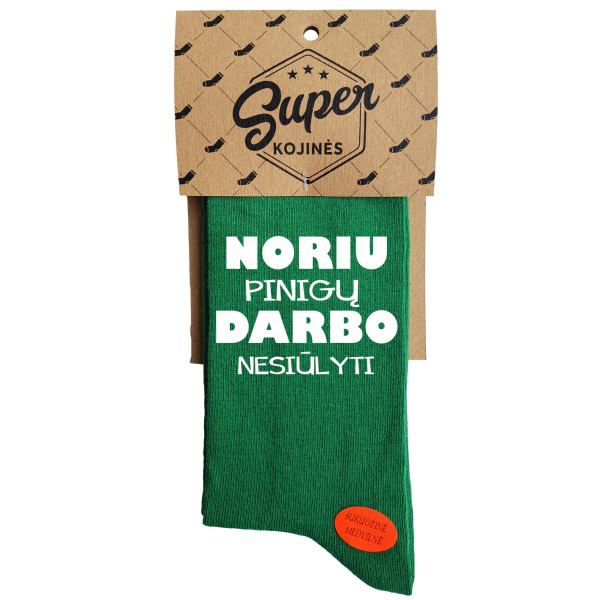 Kojinės "Noriu darbo" Kojinės "Noriu darbo"