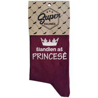Moteriškos kojinės „Šiandien aš princesė“