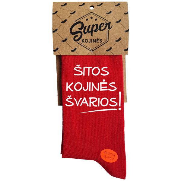 Kojinės "Šitos kojinės švarios!" Kojinės "Šitos kojinės švarios!"