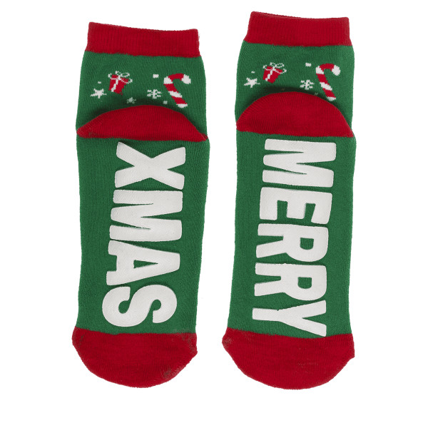 Kojinės su neslystančiu padu "Merry XMas" Kojinės su neslystančiu padu "Merry XMas"