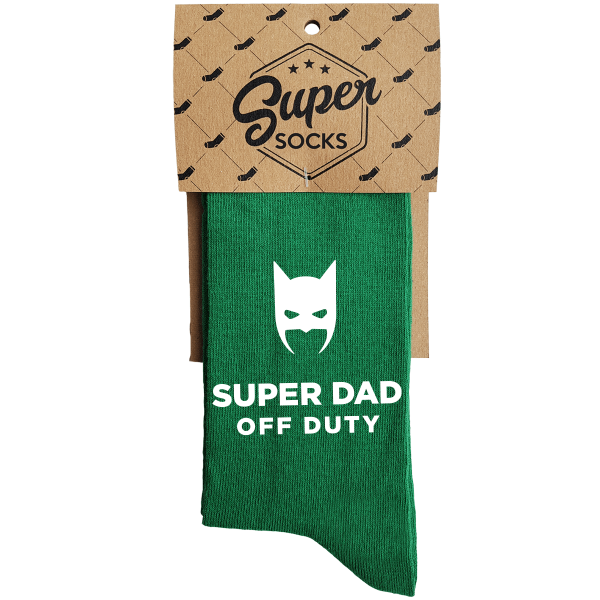 Kojinės "Super dad off duty" Kojinės "Super dad off duty"