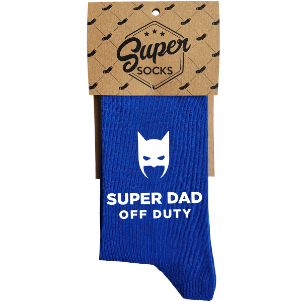 Kojinės "Super dad off duty" Kojinės "Super dad off duty"