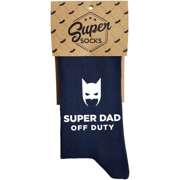 Kojinės "Super dad off duty" Kojinės "Super dad off duty"