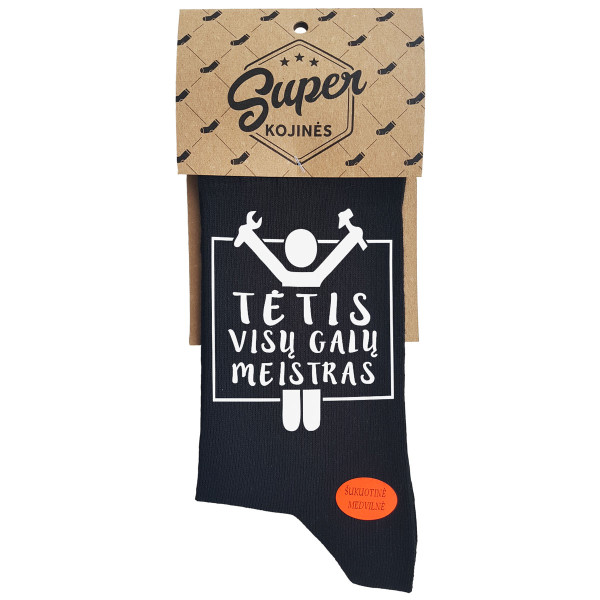 Kojinės "Tėtis - visų galų meistras" Kojinės "Tėtis - visų galų meistras"