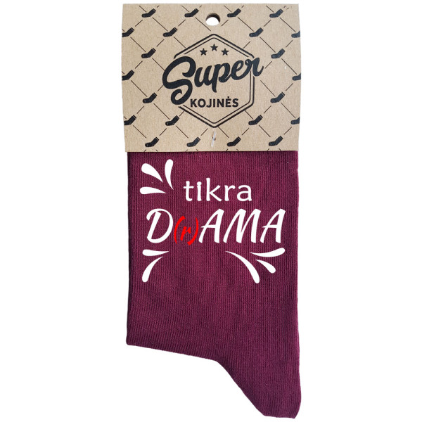 Moteriškos kojinės „Tikra D(r)ama“ Moteriškos kojinės „Tikra D(r)ama“