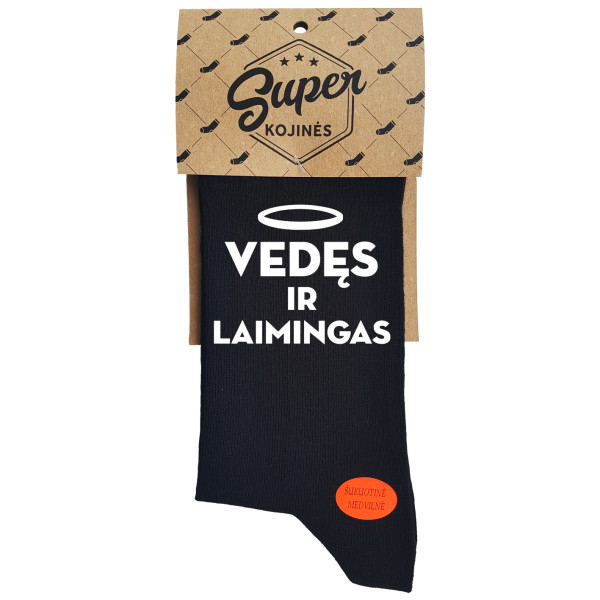 Kojinės "Vedęs ir laimingas" Kojinės "Vedęs ir laimingas"