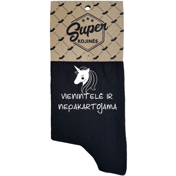 Moteriškos kojinės „Vienintelė ir nepakartojama“ Moteriškos kojinės „Vienintelė ir nepakartojama“