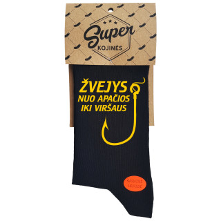 Kojinės "Žvejys nuo apačios iki viršaus"