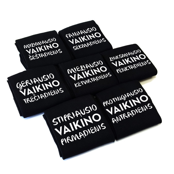 Kojinių komplektas "Geriausio vaikino savaitė" Kojinių komplektas "Geriausio vaikino savaitė"