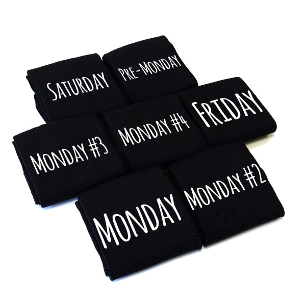 Kojinių komplektas "Monday again" Kojinių komplektas "Monday again"