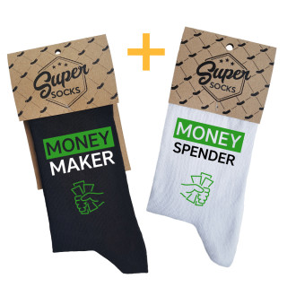 Kojinių komplektas porai "Money maker and spender"