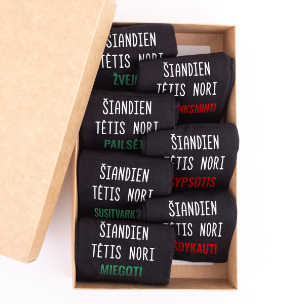 Kojinių komplektas "Šiandien tėtis nori"