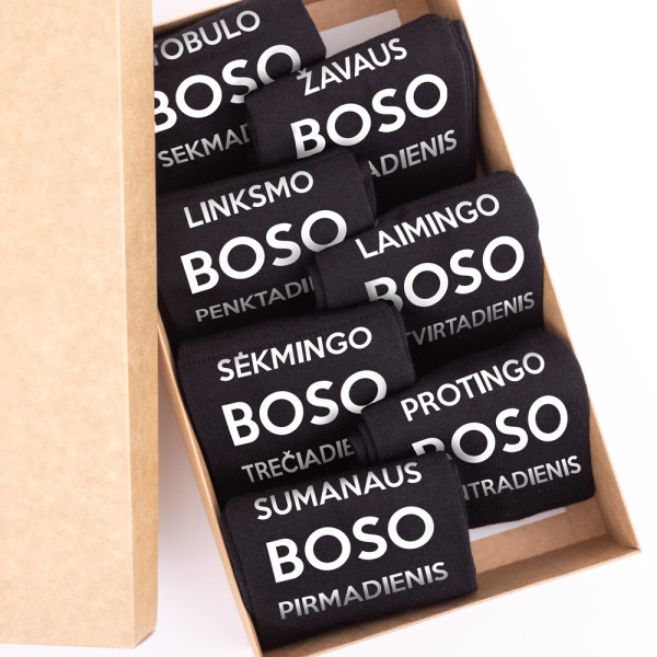Kojinių komplektas "Tobulo boso savaitė" Kojinių komplektas "Tobulo boso savaitė"