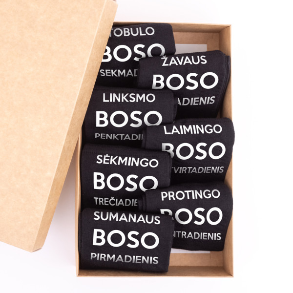 Kojinių komplektas "Tobulo boso savaitė" Kojinių komplektas "Tobulo boso savaitė"