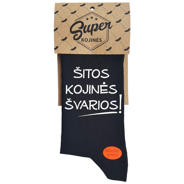 Kojinės "Šitos kojinės švarios!" Kojinės "Šitos kojinės švarios!"