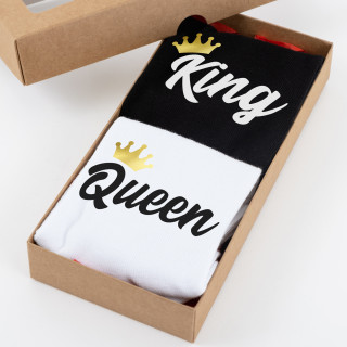 Kojinių rinkinys porai "King & Queen"