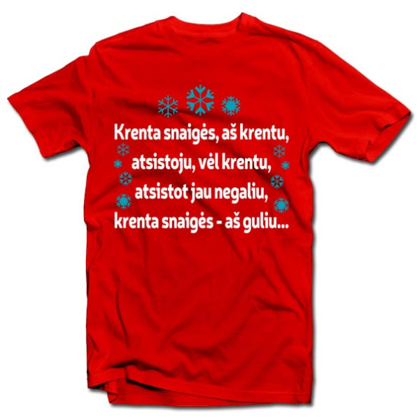 Marškinėliai "Krenta snaigės..."