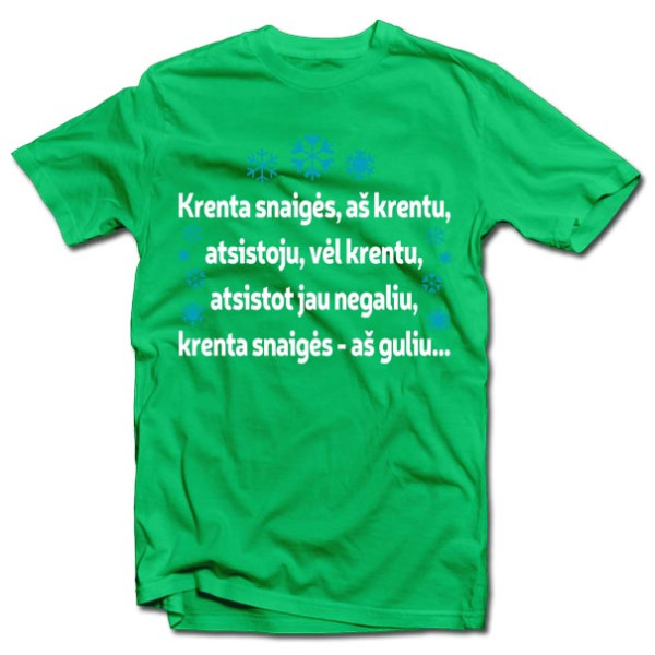 Marškinėliai "Krenta snaigės..."
