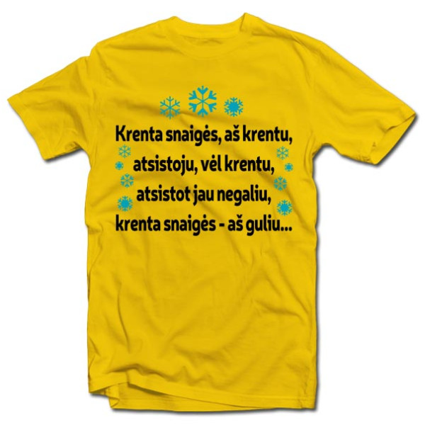 Marškinėliai "Krenta snaigės..."