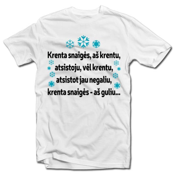 Marškinėliai "Krenta snaigės..."