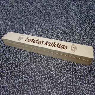 Krikšto žvakės dėžutė "Krikštas" su Jūsų pasirinktu vardu