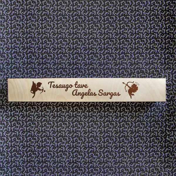 Krikšto žvakės dėžutė "Tesaugo tave angelas sargas" Krikšto žvakės dėžutė "Tesaugo tave angelas sargas"