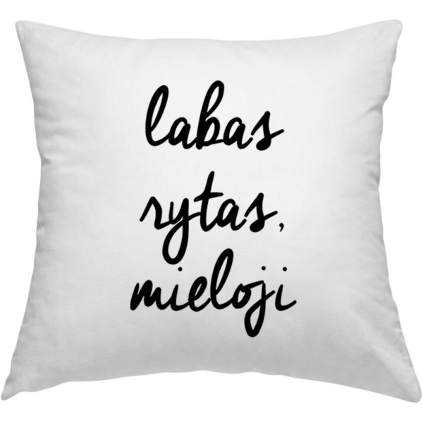 Pagalvių užvalkalų komplektas "Labas rytas, mielieji" Pagalvių užvalkalų komplektas "Labas rytas, mielieji"