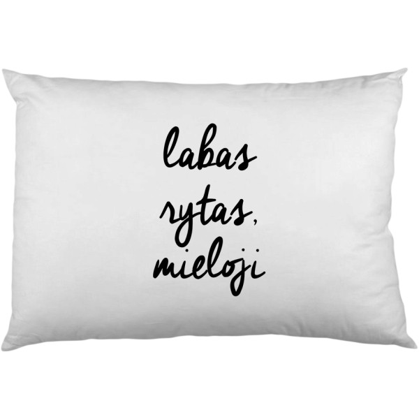 Pagalvių užvalkalų komplektas "Labas rytas, mielieji" Pagalvių užvalkalų komplektas "Labas rytas, mielieji"