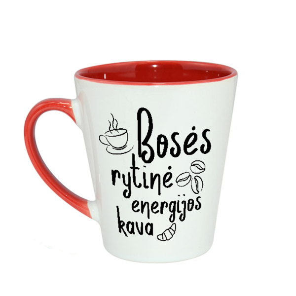 Latte puodelis "Bosės rytinė kava"