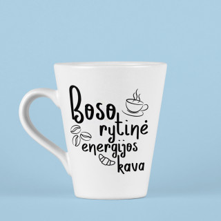 Latte puodelis "Boso rytinė kava"