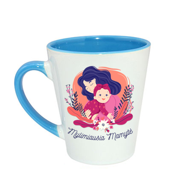 Latte puodelis "Mylimiausia mamytė" Latte puodelis "Mylimiausia mamytė"