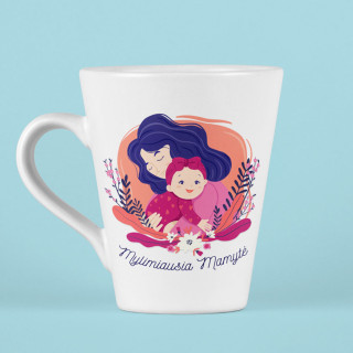 Latte puodelis "Mylimiausia mamytė"