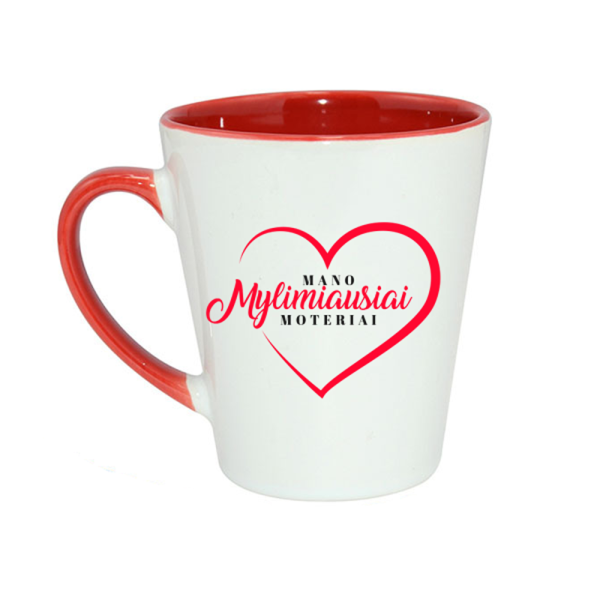 Latte puodelis "Mylimiausiai moteriai" Latte puodelis "Mylimiausiai moteriai"