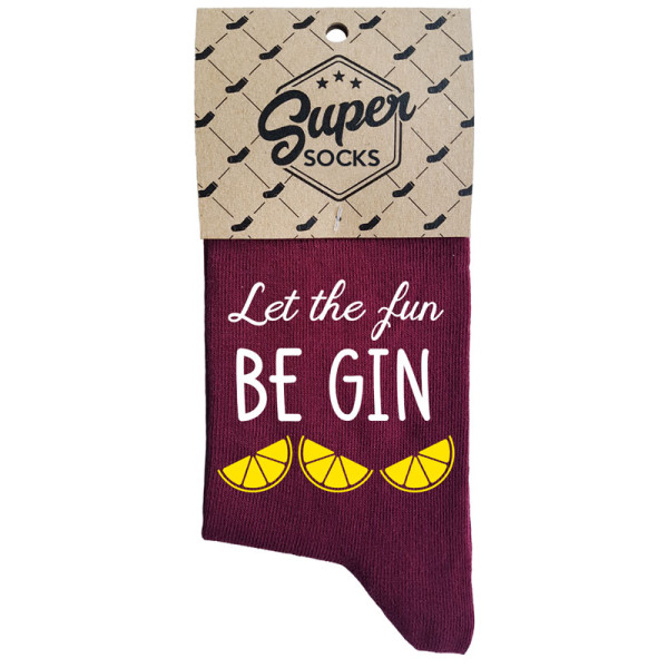 Moteriškos kojinės „Let the fun BE GIN“ Moteriškos kojinės „Let the fun BE GIN“