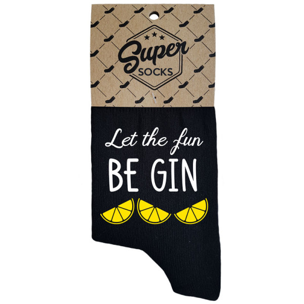Moteriškos kojinės „Let the fun BE GIN“ Moteriškos kojinės „Let the fun BE GIN“