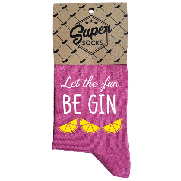 Moteriškos kojinės „Let the fun BE GIN“ Moteriškos kojinės „Let the fun BE GIN“