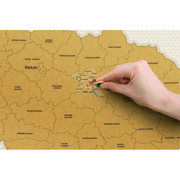 Nutrinamas LIETUVOS žemėlapis