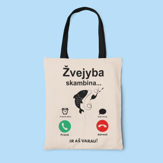 Medžiaginis maišelis "Žvejyba skambina"